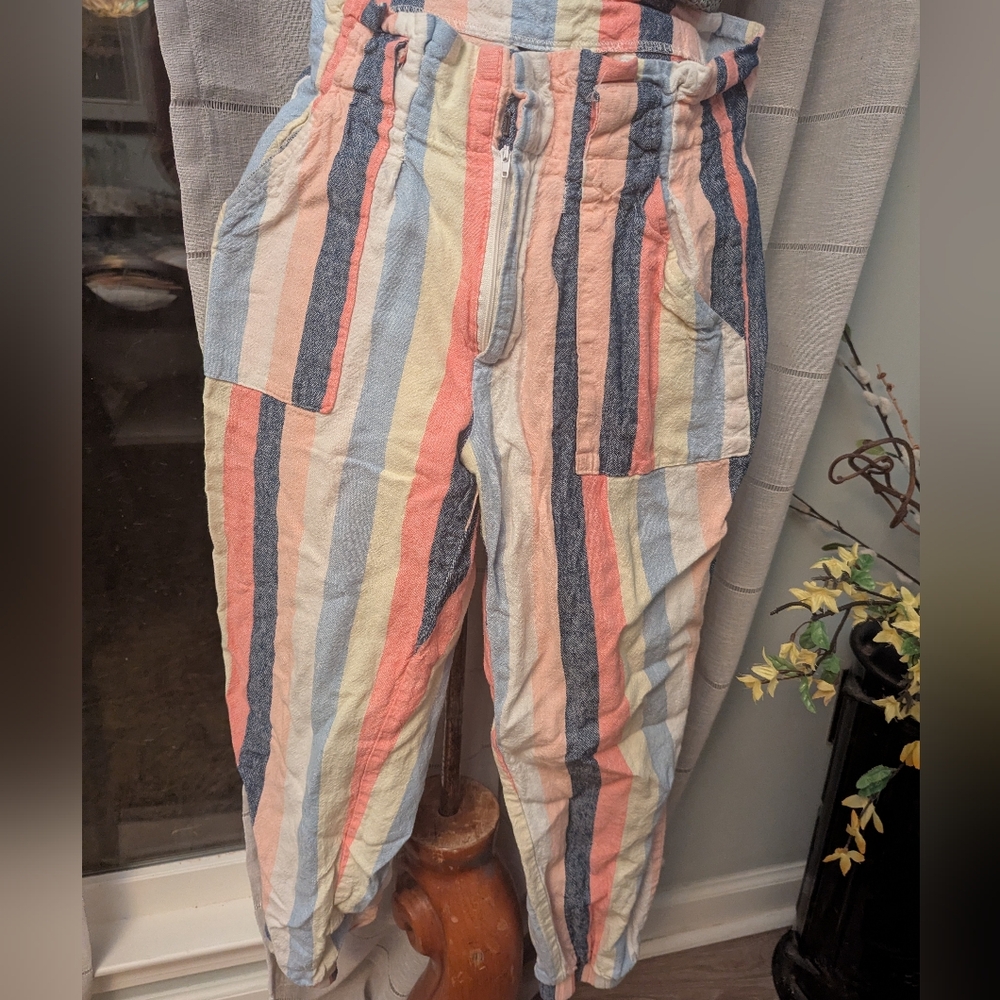 Striped Linen Pants